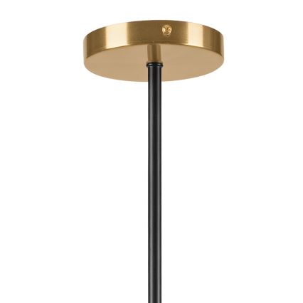 Люстра на штанге LILOU 4xE14/5W/230V золотистый/черный/дымчатый бежевый