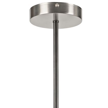 Люстра на штанге LILOU 6xE14/5W/230V матовый хром/дымчатый