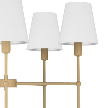 Люстра на штанге MADELA 5xE14/40W/230V белый/бежевый