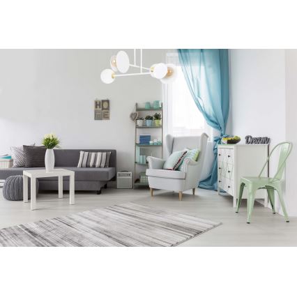 Люстра на штанге MINERVA 2xE27/15W + 2xE14/10W/230V белый