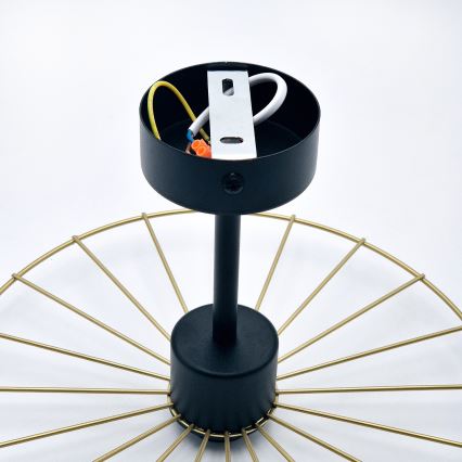 Люстра на штанге MONTANA 1xE27/15W/230V диаметр 30 см золотистый/черный