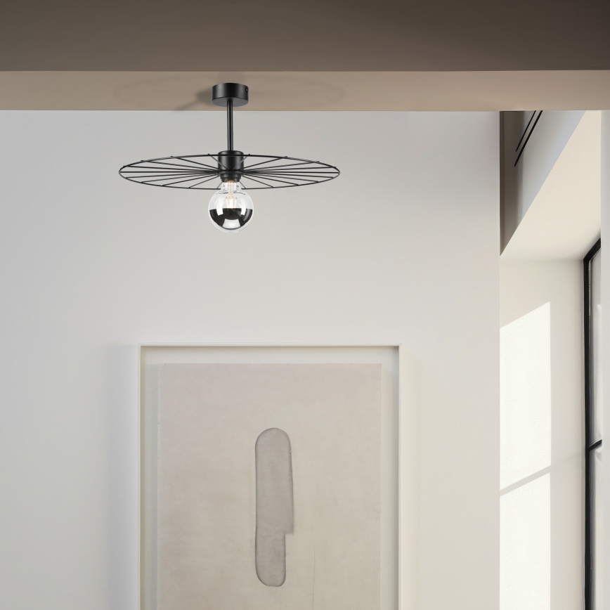 Люстра на штанге MONTANA 1xE27/15W/230V диаметр 45 см черный
