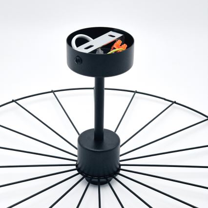 Люстра на штанге MONTANA 1xE27/15W/230V диаметр 45 см черный