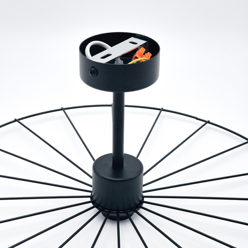 Люстра на штанге MONTANA 1xE27/15W/230V диаметр 45 см черный