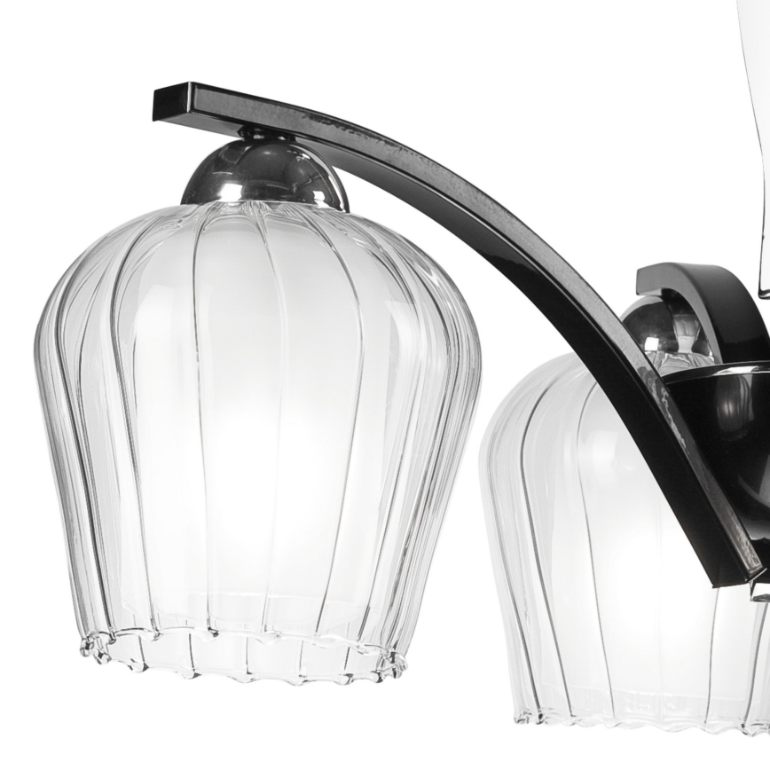 Люстра на штанге PAULA 3xE27/60W/230V черная