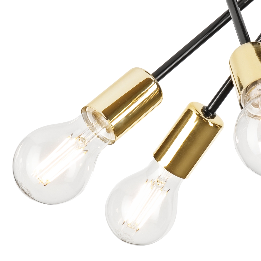 Люстра на штанге PRIYA 5xE27/15W/230V черный