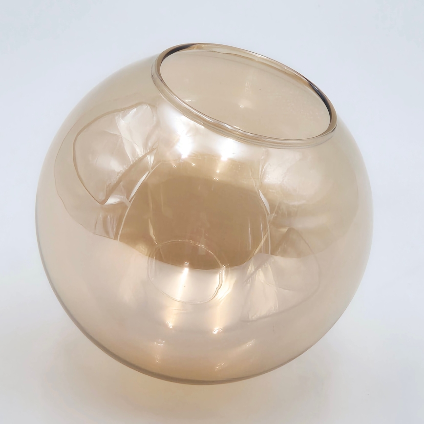 Люстра на штанге ROLLO 8xE14/5W/230V золотистый/дымчатый бежевый