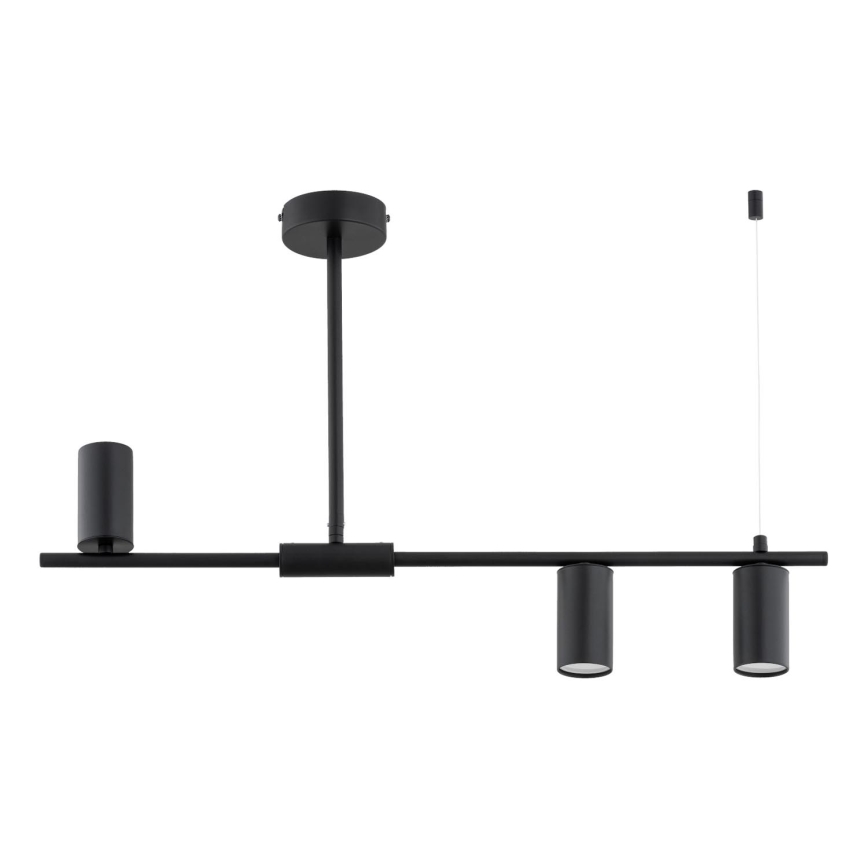 Люстра на штанге URANOS 3xGU10/10W/230V чёрная