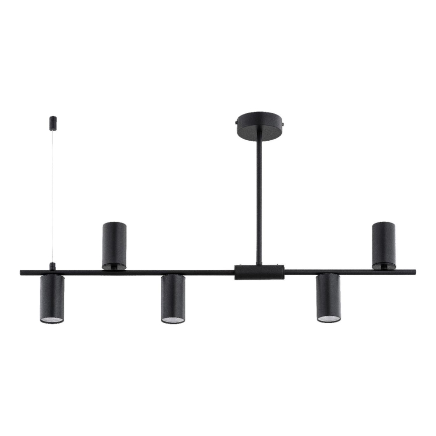 Люстра на штанге URANOS 5xGU10/10W/230V, чёрная