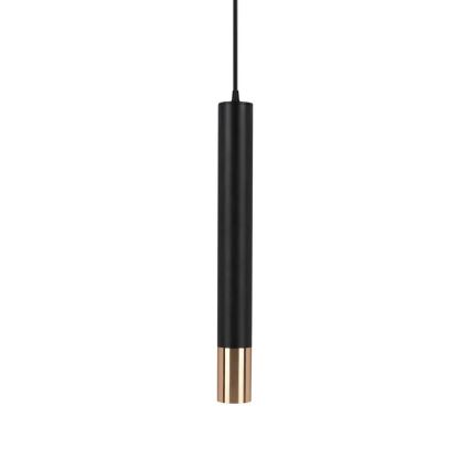 Люстра на штанзі 1xGU10/35W/230V 50 cm чорний/золотий