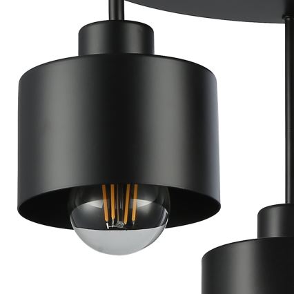 Люстра на штанзі 3xE27/35W/230V діаметр 30 см чорний