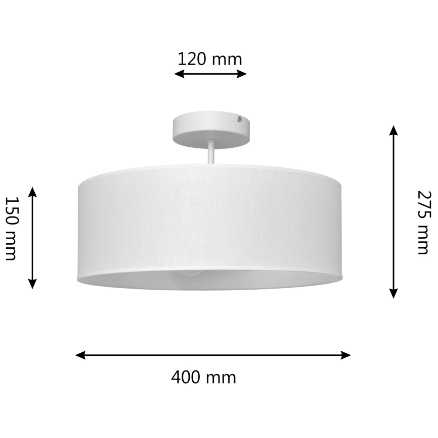 Люстра на штанзі ALBA 3xE27/15W/230V білий
