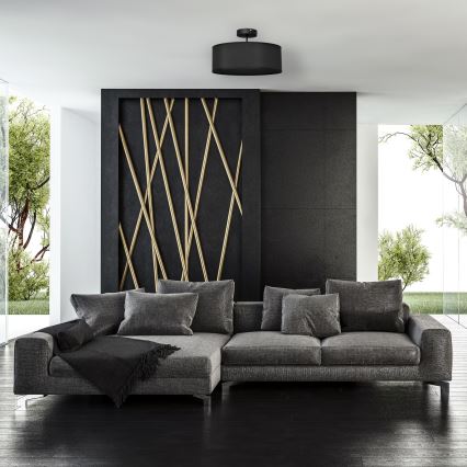 Люстра на штанзі ALBA 3xE27/15W/230V чорний