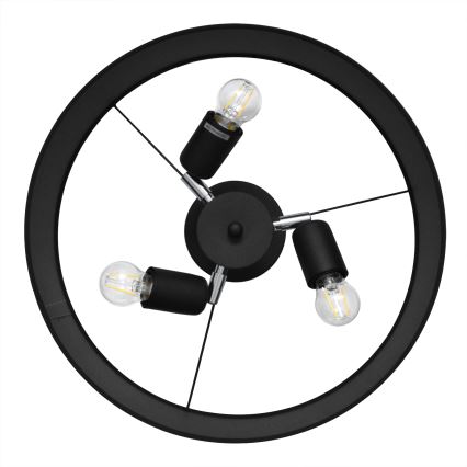 Люстра на штанзі ALBA 3xE27/15W/230V чорний