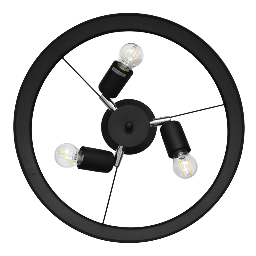 Люстра на штанзі ALBA 3xE27/15W/230V чорний
