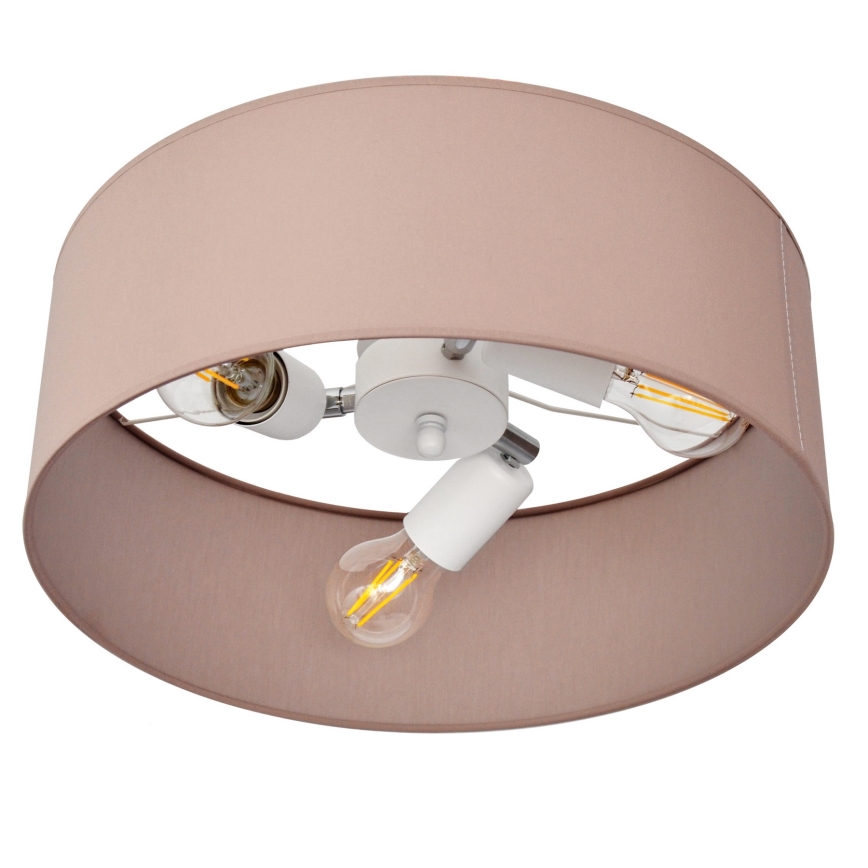 Люстра на штанзі ALBA 3xE27/15W/230V рожевий