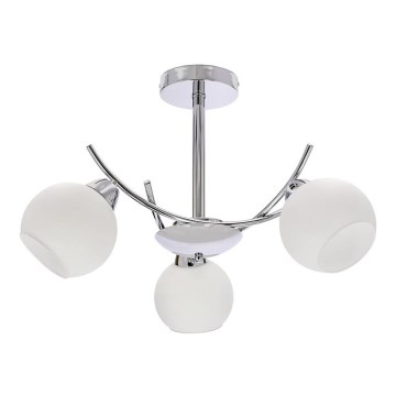 Люстра на штанзі AMOS 3xE27/40W/230V глянцевий хром