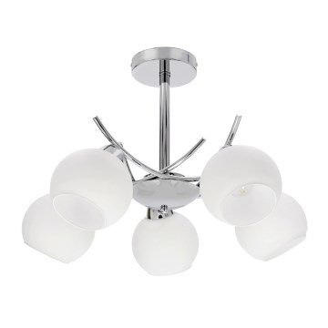 Люстра на штанзі AMOS 5xE27/40W/230V глянцевий хром