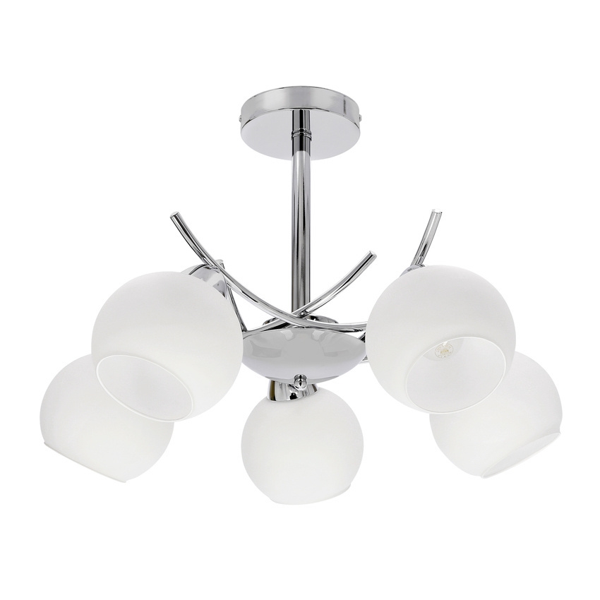 Люстра на штанзі AMOS 5xE27/40W/230V глянцевий хром