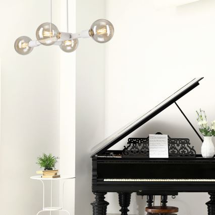 Люстра на штанзі ASTRID 4xE27/60W/230V білий