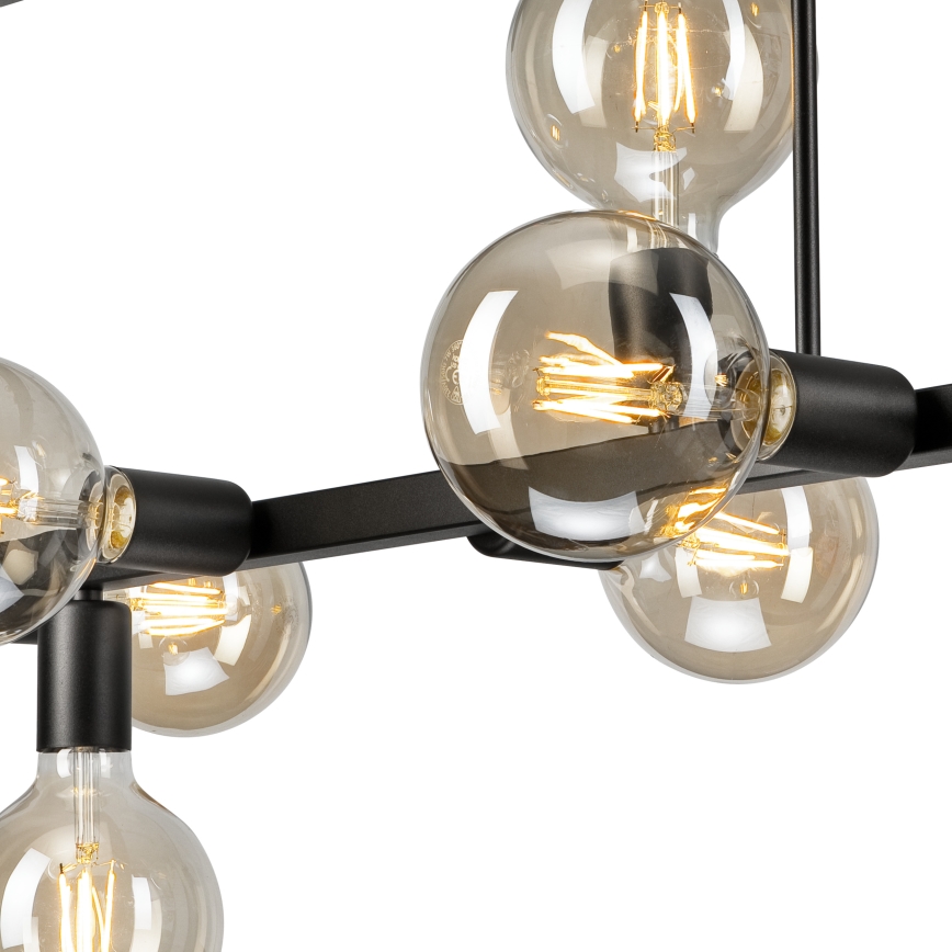 Люстра на штанзі ASTRID 8xE27/60W/230V чорний