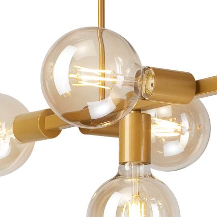 Люстра на штанзі ASTRID 8xE27/60W/230V золотий