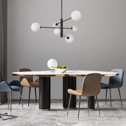 Люстра на штанзі DORADO 6xG9/40W/230V чорна