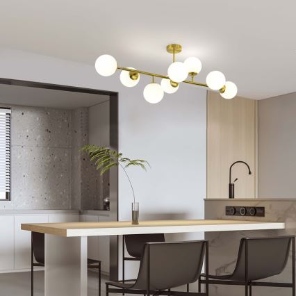 Люстра на штанзі DORADO 8xE14/40W/230V золота