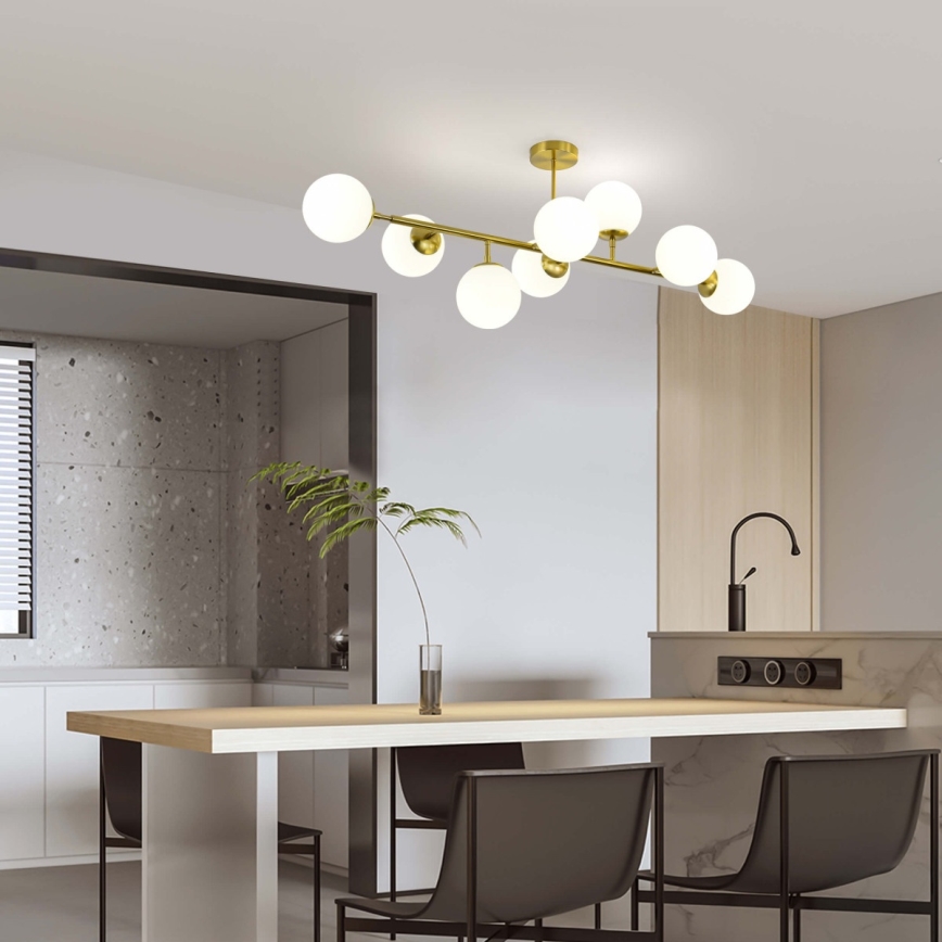 Люстра на штанзі DORADO 8xE14/40W/230V золота