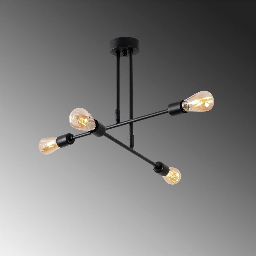 Люстра на штанзі FLOWER 4xE27/40W/230V