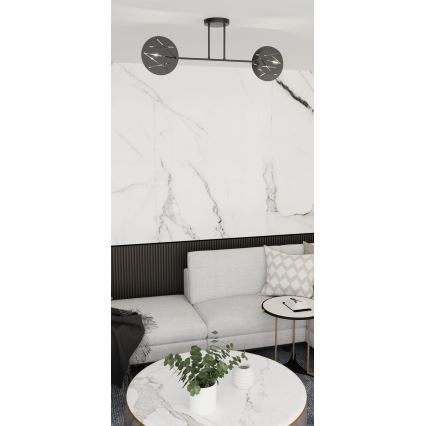 Люстра на штанзі FRICK 2xE27/15W/230V чорний