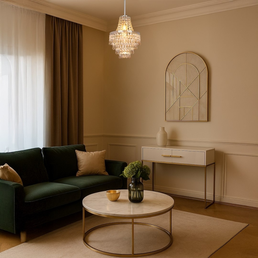 Люстра на штанзі GEMMA 1xE27/60W/230V діам. 23 см