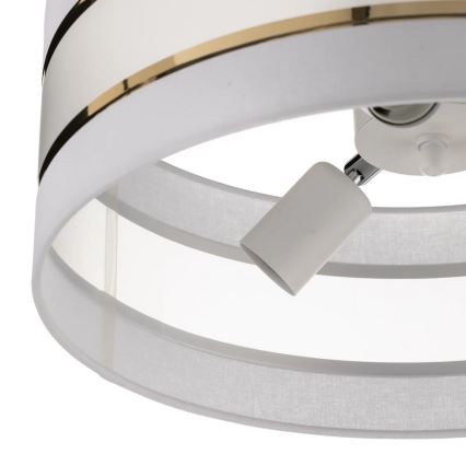 Люстра на штанзі HELEN 3xE27/15W/230V білий/золотий