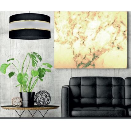 Люстра на штанзі HELEN 3xE27/15W/230V чорний/золотий