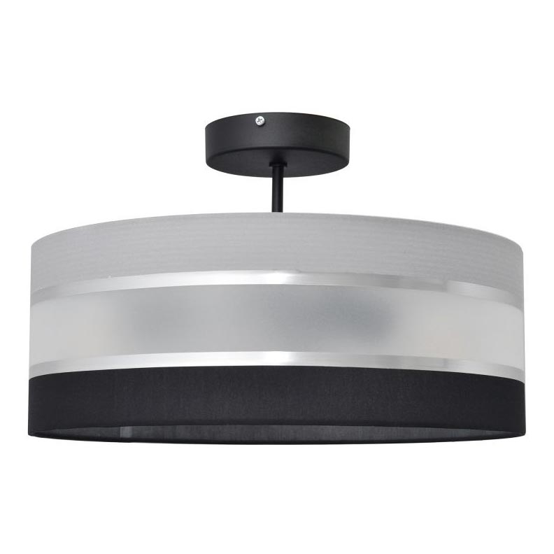 Люстра на штанзі HELEN 3xE27/15W/230V чорний/сірий/глянцевий хром