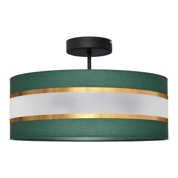 Люстра на штанзі HELEN 3xE27/15W/230V зелена/золотиста