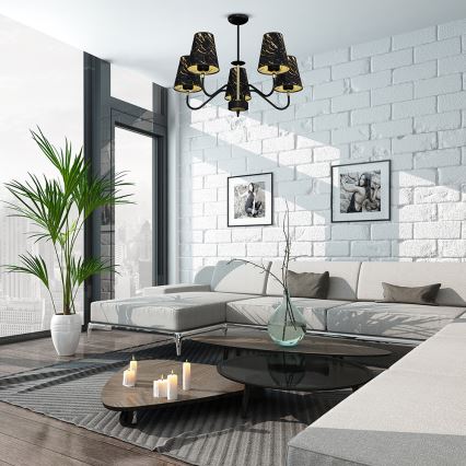 Люстра на штанзі HERMES 5xE27/60W/230V