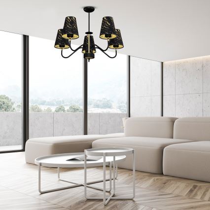 Люстра на штанзі HERMES 5xE27/60W/230V