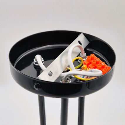 Люстра на штанзі IRMA 3xE27/15W/230V чорний