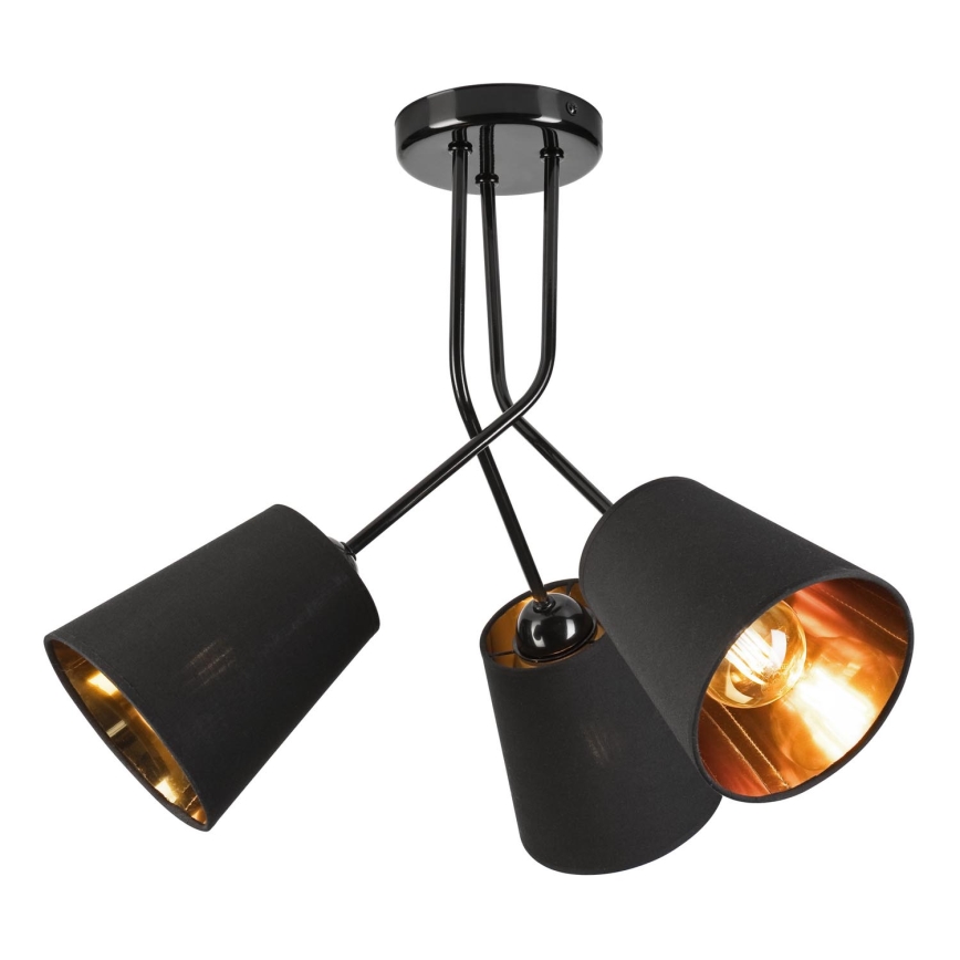 Люстра на штанзі IRMA 3xE27/15W/230V чорний
