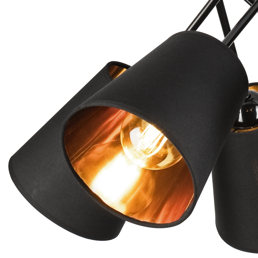 Люстра на штанзі IRMA 5xE27/60W/230V чорний