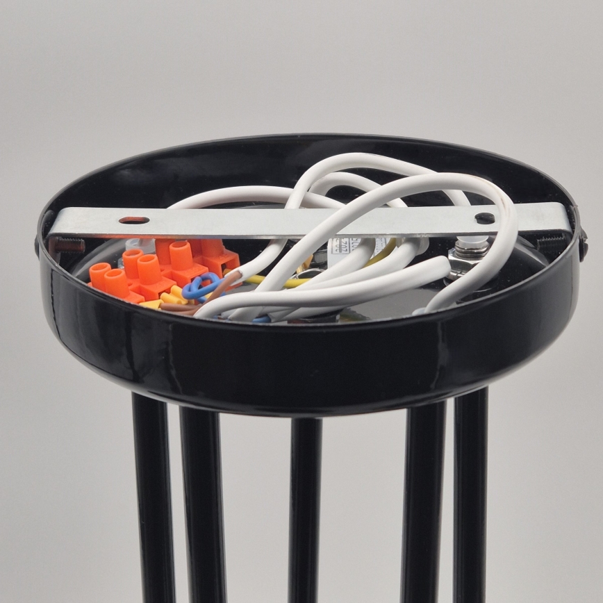 Люстра на штанзі IRMA 5xE27/60W/230V чорний