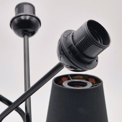 Люстра на штанзі IRMA 5xE27/60W/230V чорний