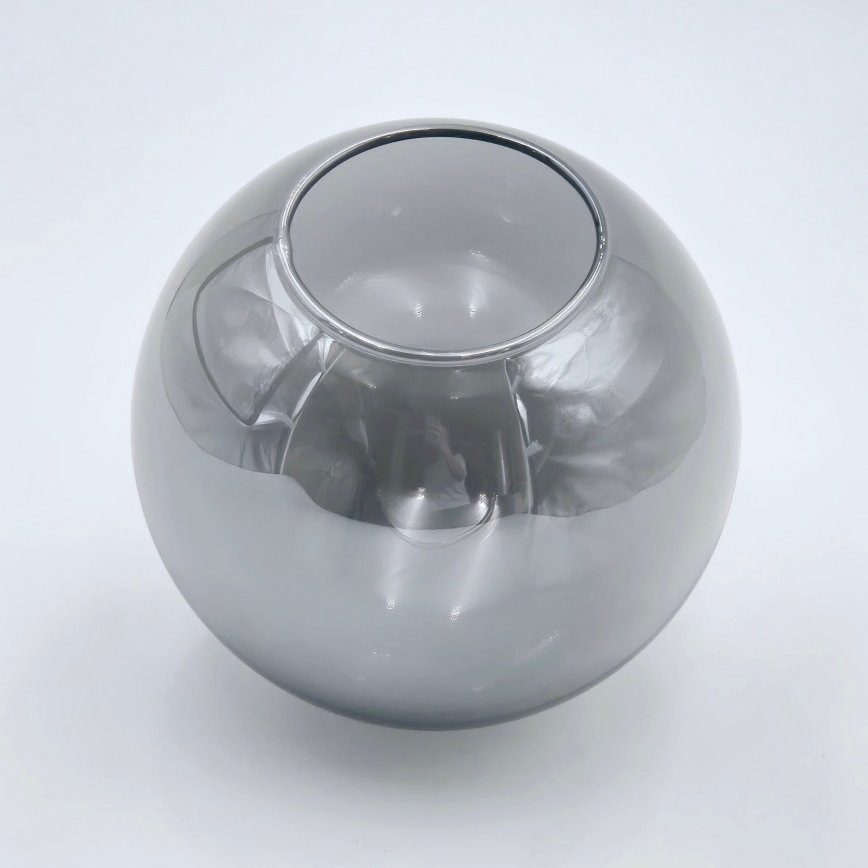 Люстра на штанзі LILOU 4xE14/5W/230V матовий хром/димчастий