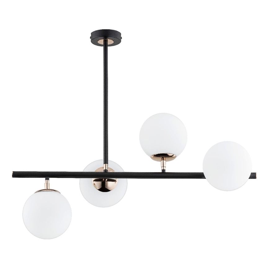 Люстра на штанзі LURO 4xE14/10W/230V чорний