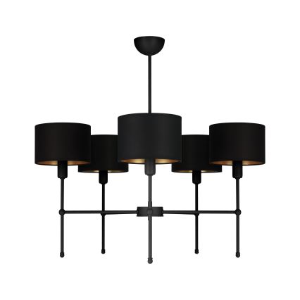 Люстра на штанзі MADELA 5xE14/40W/230V чорна