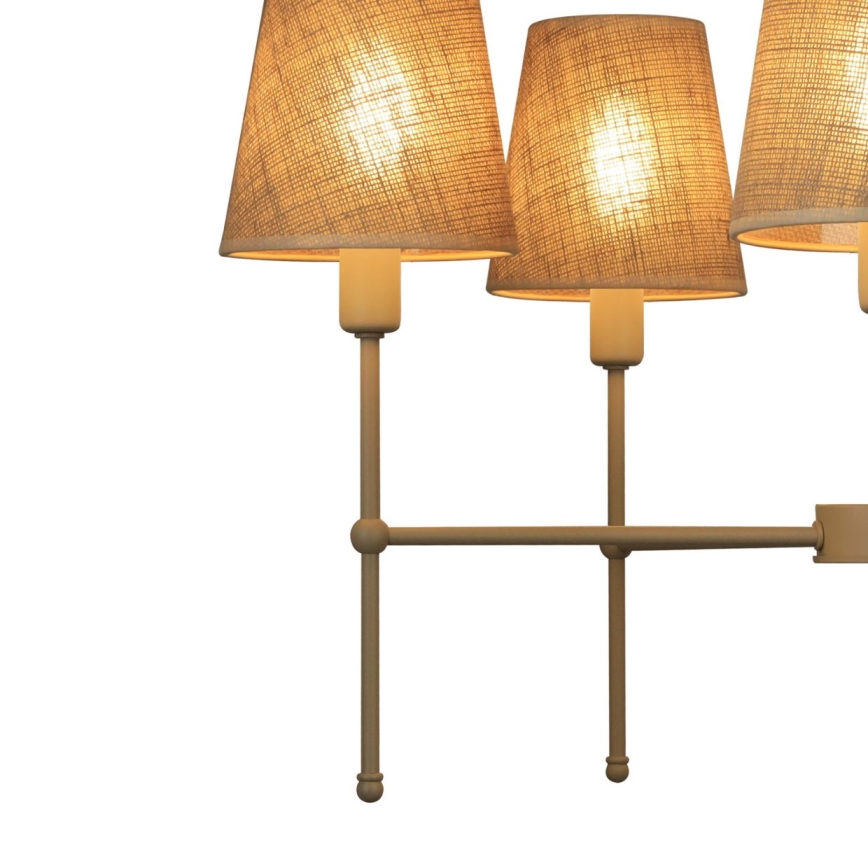 Люстра на штанзі MADELA 5xE14/40W/230V джут/бежевий