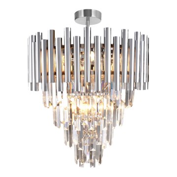 Люстра на штанзі MADISON 9xE14/40W/230V матовий хром
