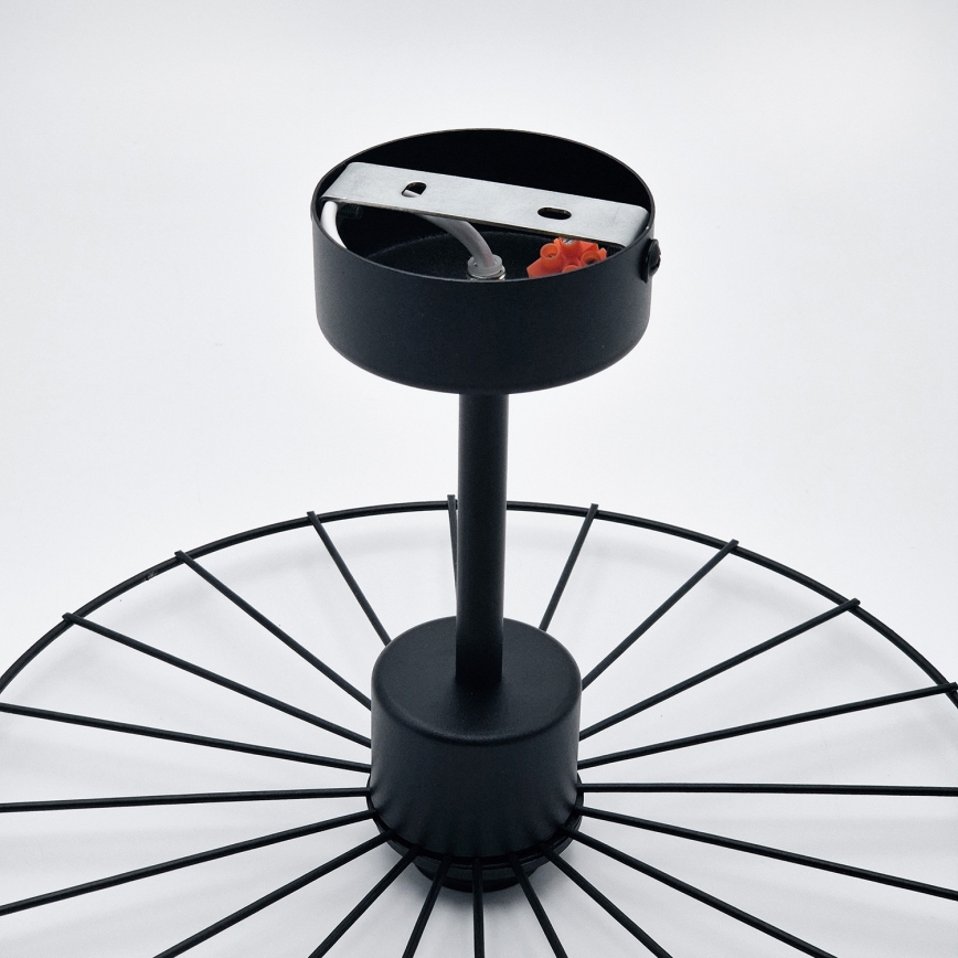 Люстра на штанзі MONTANA 1xE27/15W/230V діаметр 30 см чорний