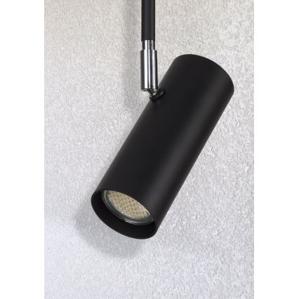 Люстра на штанзі OKO 1xGU10/25W/230V 30 см чорний